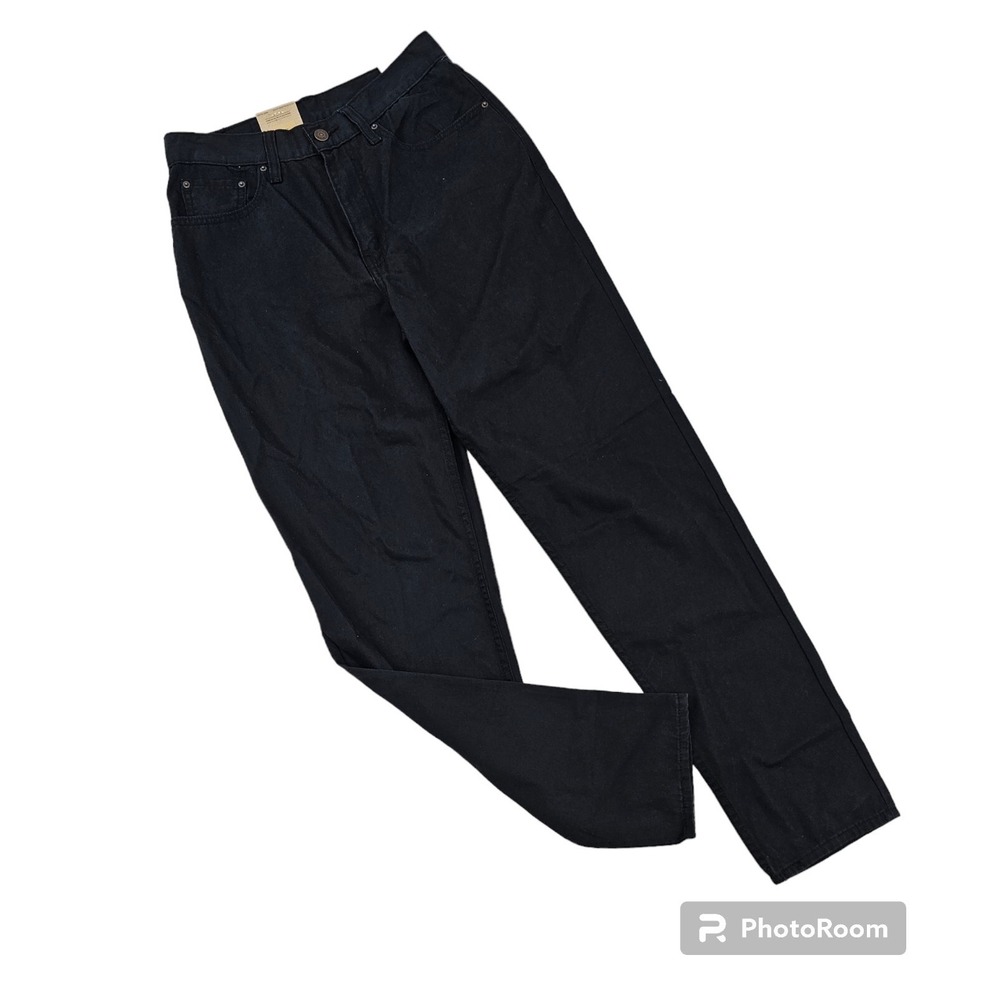 Levi's High Waist Mom Jeans 80's Black Women's 27" x 30" Cotton Hemp New